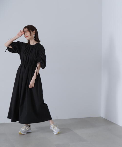「N.（N. Natural Beauty Basic）」 半袖ワンピース SMALL ベージュ レディースの画像