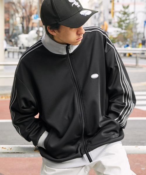 「MONO-MART」 「CODDERR」ジャージブルゾン M ネイビー レディース_画像5