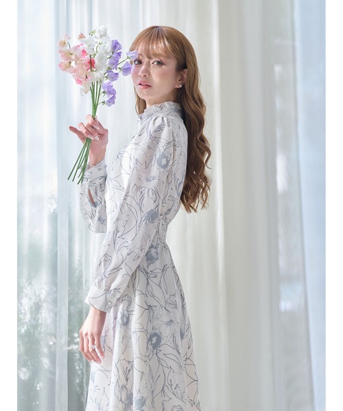 「emiriawiz」 長袖ワンピース SMALL ブラウン レディース_画像3