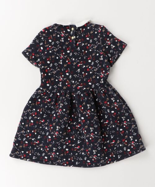 「PETIT BATEAU」 「KIDS」半袖ワンピース 128cm ネイビー キッズ_画像2