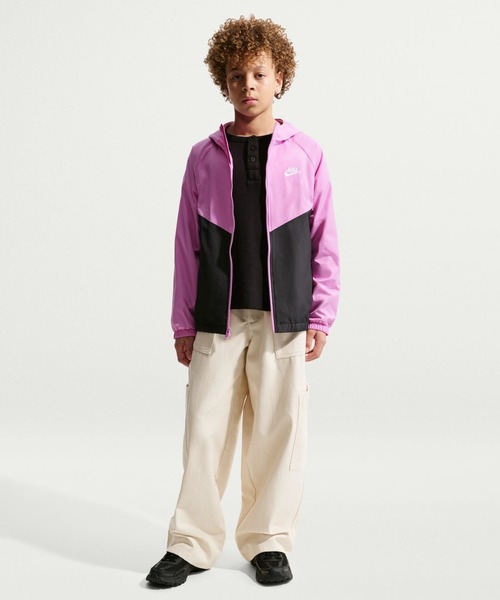 ブルゾン ジャンバー アウター ナイキ NIKE ナイキ YTH NSW RPL WR フーディジャケット キッズ 子供服の画像