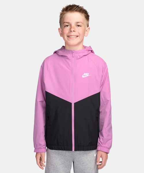 ブルゾン ジャンバー アウター ナイキ NIKE ナイキ YTH NSW RPL WR フーディジャケット キッズ 子供服の画像