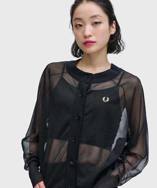 FRED PERRY（フレッドペリー） ニット セーター Sheer Cardigan