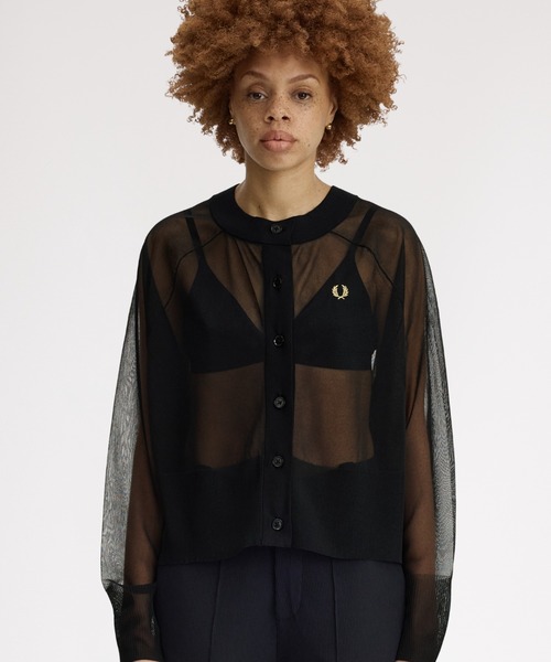 FRED PERRY（フレッドペリー） ニット セーター Sheer Cardigan