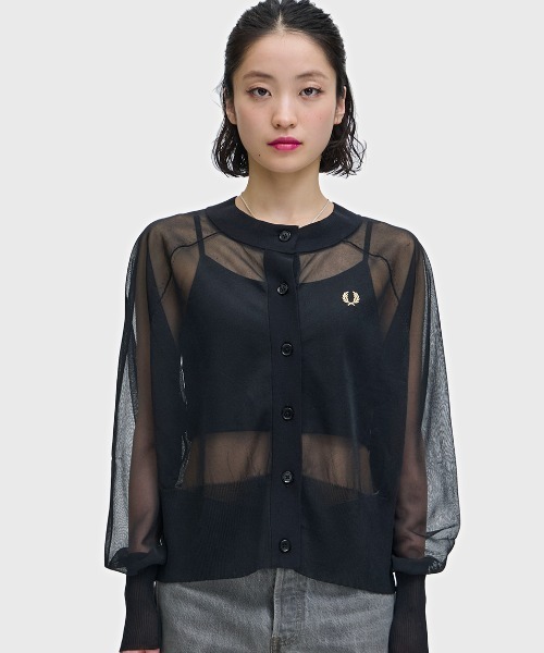 FRED PERRY（フレッドペリー） ニット セーター Sheer Cardigan