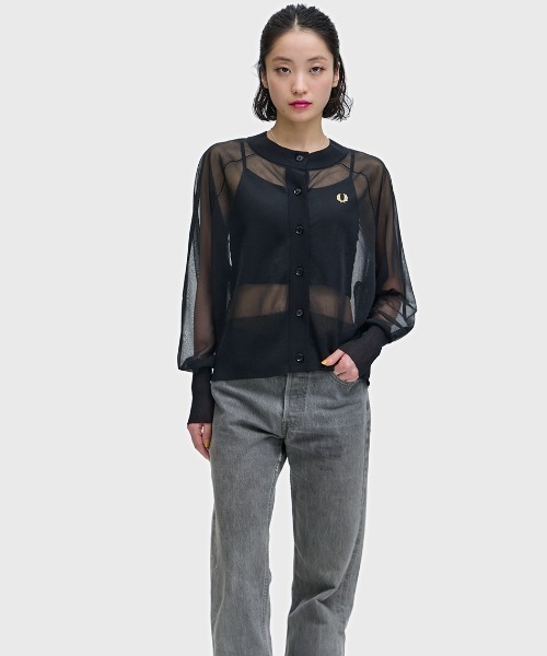 FRED PERRY（フレッドペリー） ニット セーター Sheer Cardigan