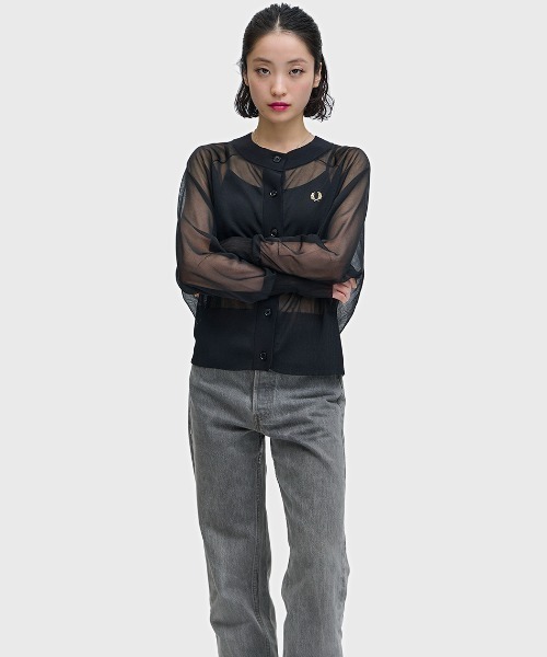 FRED PERRY（フレッドペリー） ニット セーター Sheer Cardigan