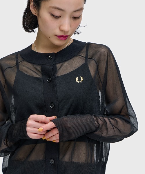 FRED PERRY（フレッドペリー） ニット セーター Sheer Cardigan