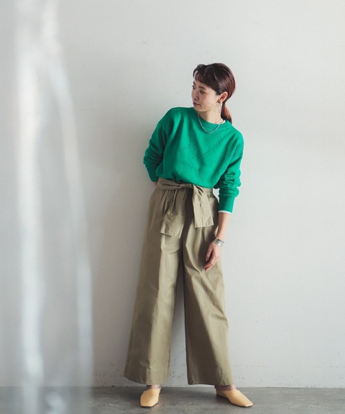 「FIL DE FER」 長袖ニット FREE パープル レディース_画像2