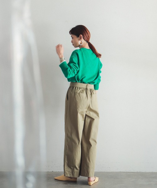 「FIL DE FER」 長袖ニット FREE パープル レディース_画像4