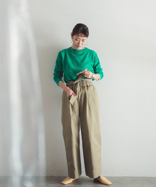 「FIL DE FER」 長袖ニット FREE パープル レディース_画像5