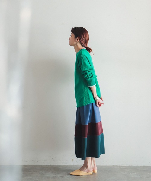 「FIL DE FER」 長袖ニット FREE パープル レディース_画像9