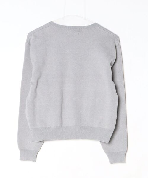 「Omekashi」 ニットカーディガン L グレー レディース_画像2