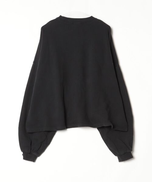 「y/m」 スウェットカットソー FREE ブラック レディース_画像2