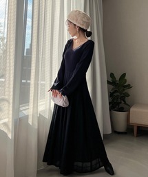 「EIMY ISTOIRE」 長袖ワンピース FREE ピンク レディースの画像2