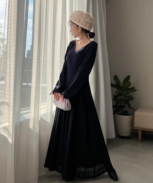 「EIMY ISTOIRE」 長袖ワンピース FREE ピンク レディース_画像2