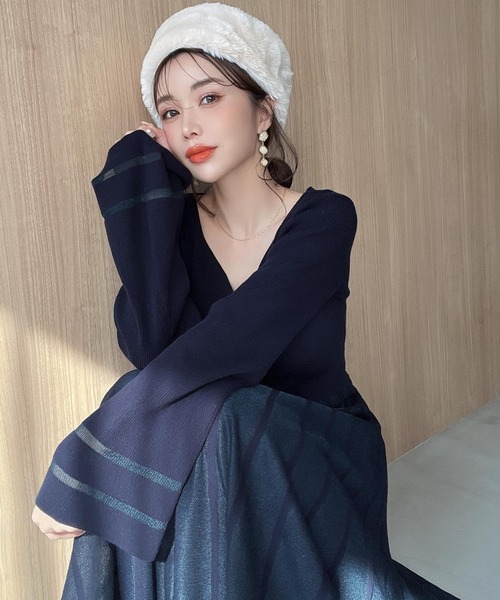 「EIMY ISTOIRE」 長袖ワンピース FREE ピンク レディース_画像3