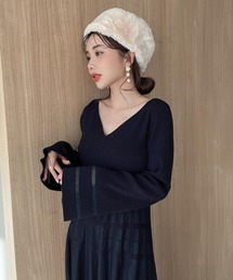 「EIMY ISTOIRE」 長袖ワンピース FREE ピンク レディースの画像4