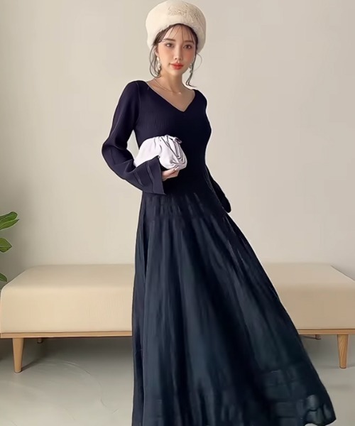 「EIMY ISTOIRE」 長袖ワンピース FREE ピンク レディース_画像5