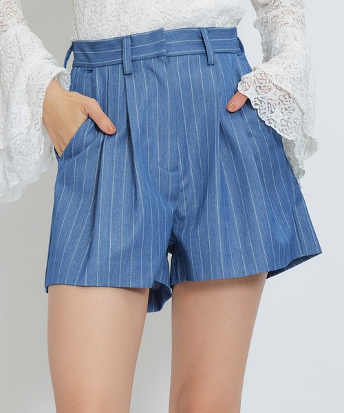 ポロワンピース & ショートパンツセット REDYAZEL（レディアゼル） セットアップ シャツドッキングチュール