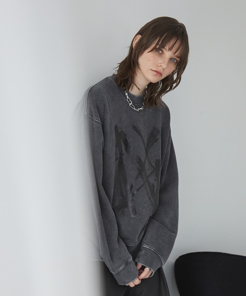 「Spielio」 スウェットカットソー S ブラック メンズ_画像4