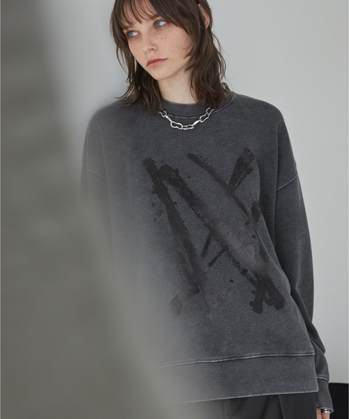 「Spielio」 スウェットカットソー S ブラック メンズ_画像7