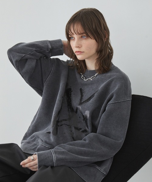 「Spielio」 スウェットカットソー S ブラック メンズ_画像9