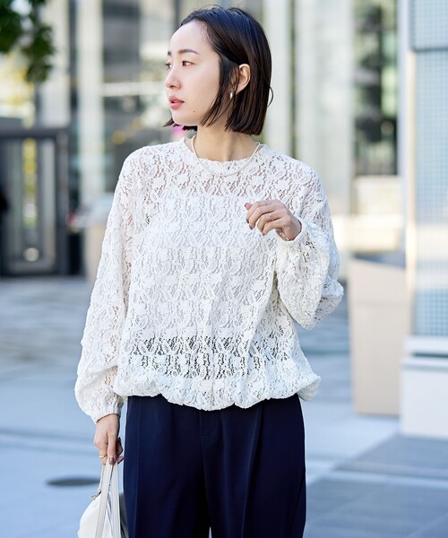 RONEL tシャツ 入学式 「RONEL」ジャージーレースプルオーバー 