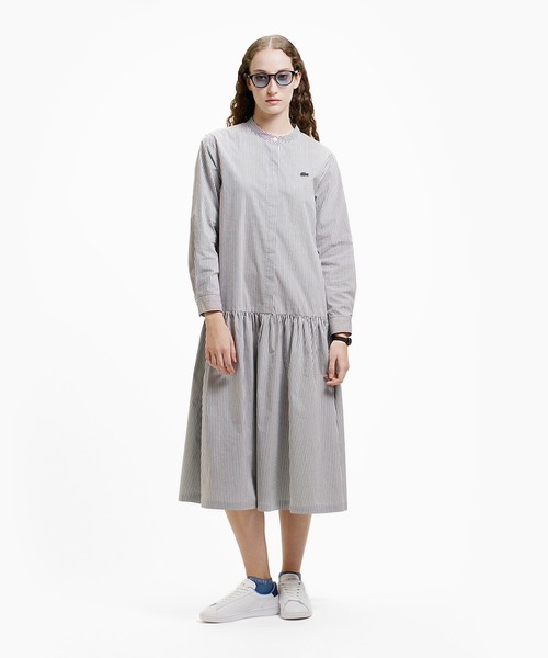 LACOSTE（ラコステ） シャツワンピース バンドカラーロングシャツ