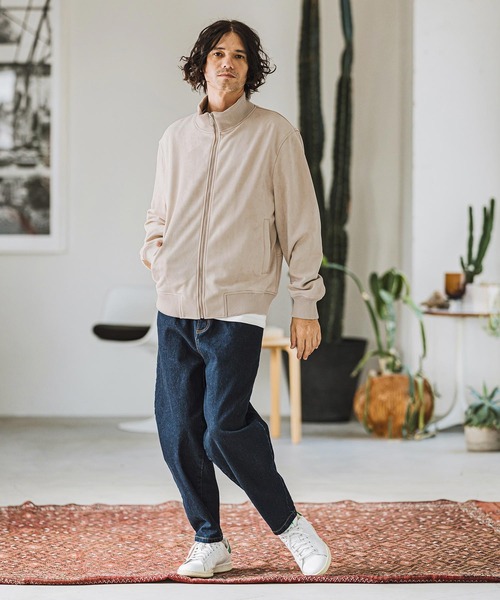 CAMBIO」 ジップアップブルゾン S オリーブ メンズ CAMBIO(カンビオ 