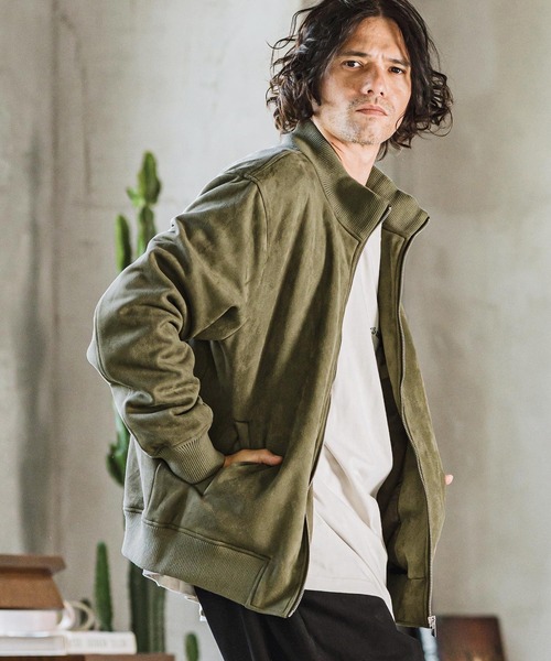 CAMBIO（カンビオ） ブルゾン L オリーブ メンズ : ZOZOTOWN Yahoo!店 