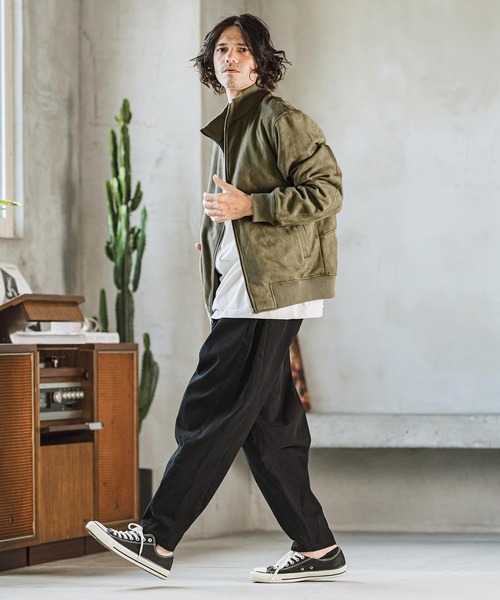 CAMBIO（カンビオ） ブルゾン L オリーブ メンズ : ZOZOTOWN Yahoo!店 