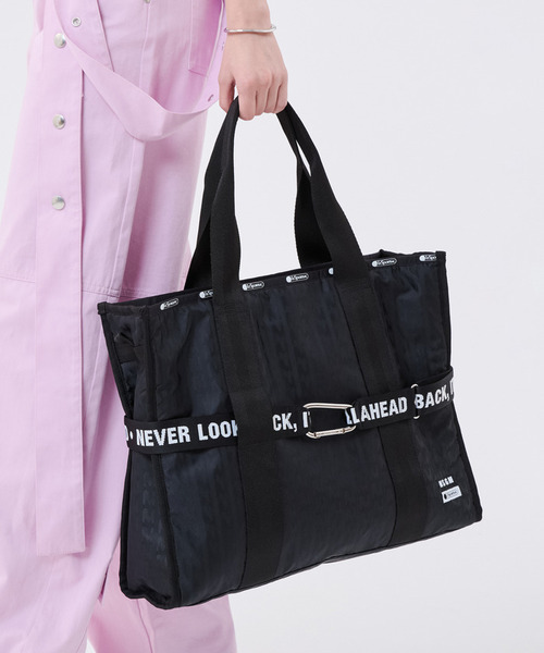 トートバッグ MSGM LG BOAT TOTE ボートトートブラックジャカード レディースの画像