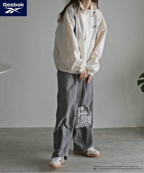 「COURO」 「Reebok」ナイロンブルゾン L カーキ レディースの画像