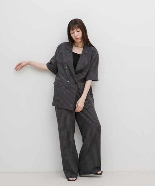 select MOCA（セレクトモカ） ワイドパンツ パンツ ピンストライプ
