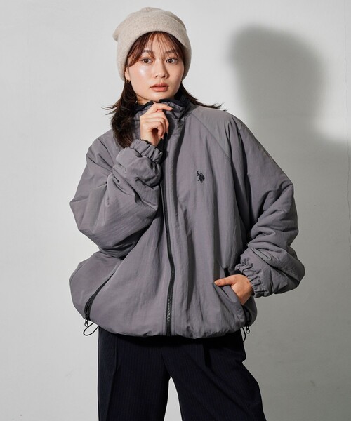 「U.S. POLO ASSN.」 ブルゾン MEDIUM グレー メンズの画像