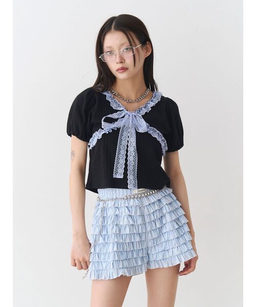 jouetie（ジュエティ） パンツ ティアードショートパンツ レディース