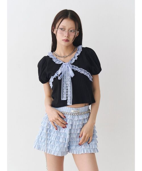jouetie（ジュエティ） パンツ ティアードショートパンツ レディース