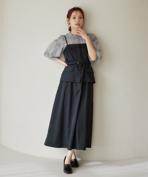 「mysty woman」 半袖ブラウス FREE グレー レディース_画像5