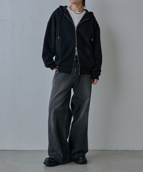 「COLONY 2139」 ジップアップパーカー MEDIUM グレー メンズ_画像5