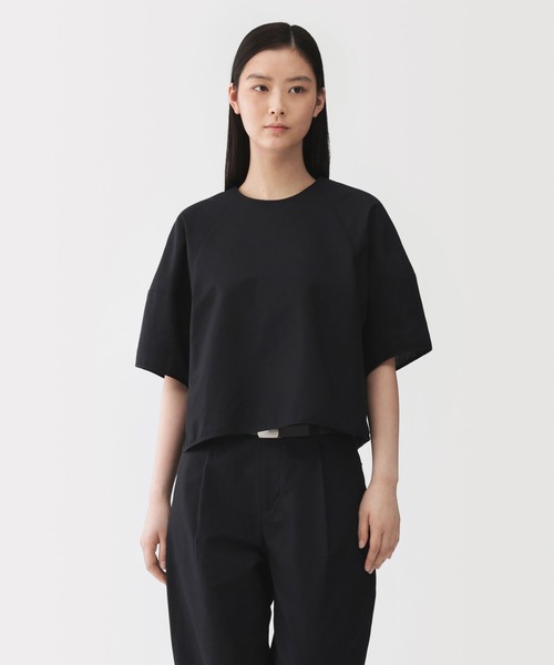 MUJI Labo ブラウス シャツ 半袖 「MUJI Labo」婦人 和紙混バスケット
