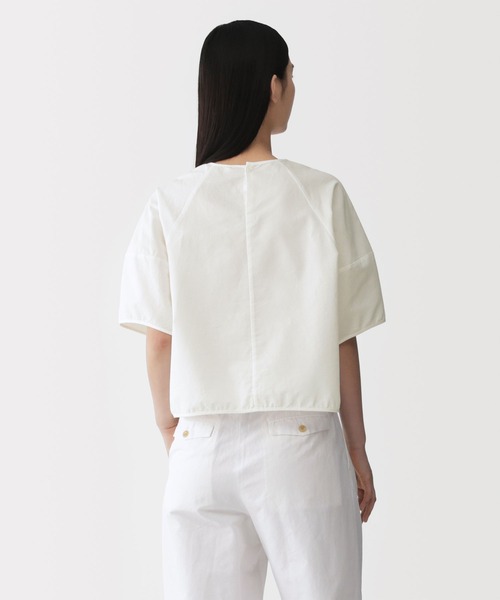 MUJI Labo ブラウス シャツ 「MUJI Labo」婦人 和紙混バスケット織り