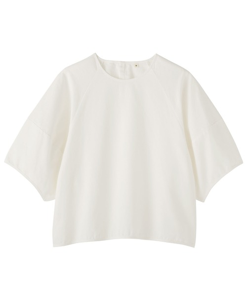 MUJI Labo ブラウス シャツ 半袖 「MUJI Labo」婦人 和紙混バスケット