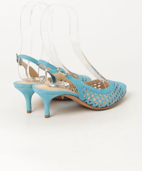 「POLLINI」 ヒールサンダル 35.5 ブルー レディース_画像2