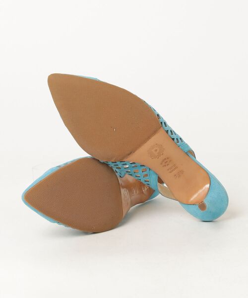 「POLLINI」 ヒールサンダル 35.5 ブルー レディース_画像3