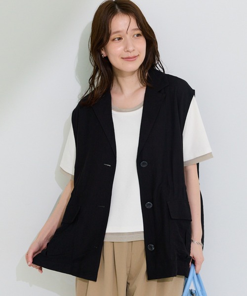 専用　カンタベリー　ベスト　レディース　M マーク入り Green Parks（グリーンパークス） ベスト ジレ ドロストミリタリー