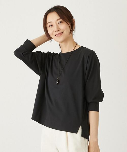 「MELROSE claire」 7分袖カットソー FREE イエロー レディース_画像2