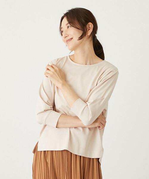 「MELROSE claire」 7分袖カットソー FREE イエロー レディース_画像3