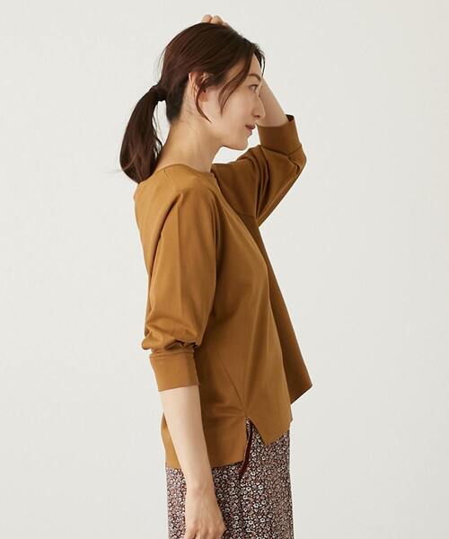 「MELROSE claire」 7分袖カットソー FREE イエロー レディース_画像4