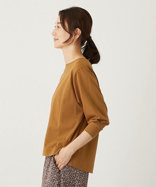「MELROSE claire」 7分袖カットソー FREE イエロー レディース_画像5